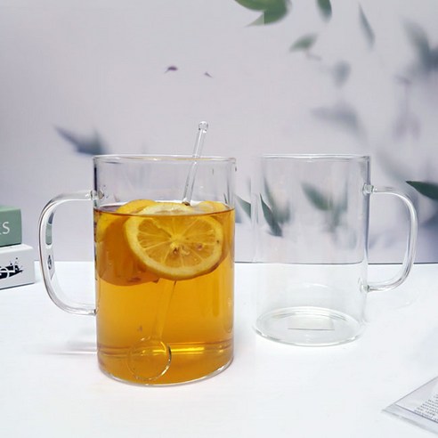 Bestra 홈카페 내열유리 머그컵, 1000ml 2개×1세트