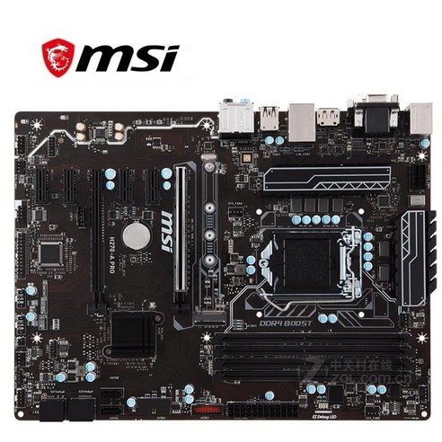 MSI H270-A PRO LGA 1151 DDR4 용 마더 보드 마이닝 Intel H270 H270M 데스크탑 메인 보드 SATA III USB3.0 PCI-E X16 3.0 사