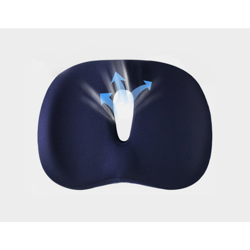 니케스 통풍 잘되는 편안한 도넛 방석, 네이비, 1개