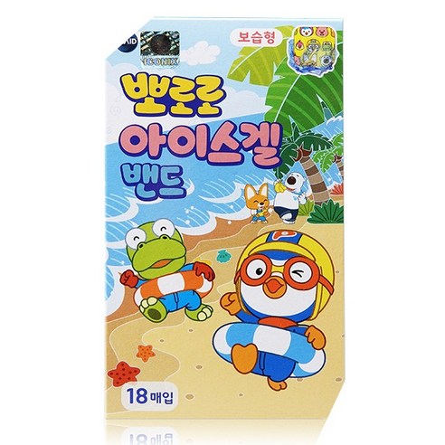 뽀로로 아이스겔밴드 18매입 10개, 18개입