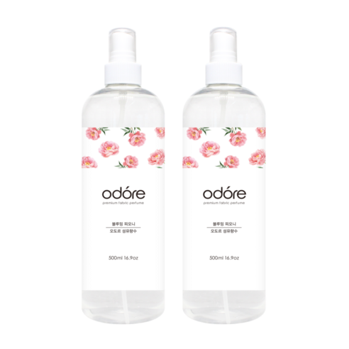 오도르 섬유향수, 블루밍피오니, 2개, 500ml