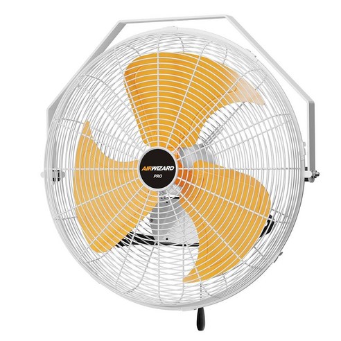 AIRWIZARD 18 inch Outdoor Wall Mounted Fan IPX4 Waterproof 5200 CFM High Velocity Industrial Metal, 18 Inch_233870