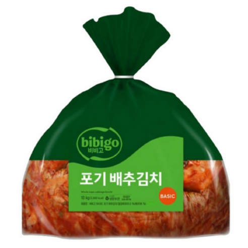 깊은 맛과 신선함이 살아있는, 비비고 베이직 포기 배추김치 10KG 리뷰 비비고김치10kg