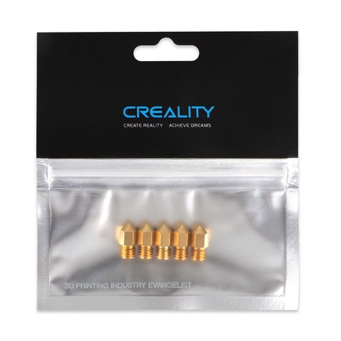 Creality 3D 프린터 노즐 0.2/0.3/0.4/0.5/0.6/0.8mm 핫 엔드 압출기 Ender-3 시리즈/Ender 5 시리즈/CR-6, CN_0.2mm-5PCS