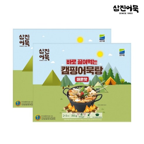삼진어묵 [삼진어묵] 캠핑어묵탕 (매운맛) x 2개, 1개, 350g, 기타