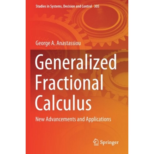 (영문도서) Generalized Fractional Calculus: New Advancements and Applications Paperback, Springer, English, 9783030569648