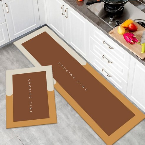 MEIISEO 주방 매트 흡수 예쁜 매트 싱크대 주방 매트, 45*75cm, Gzncf-07