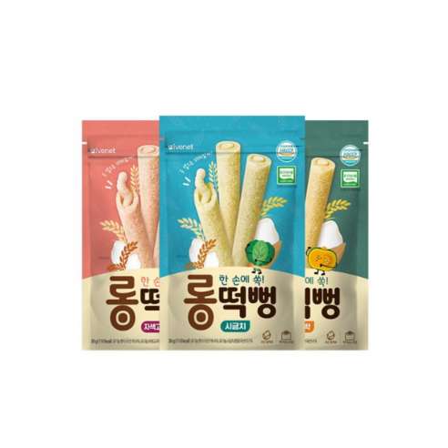 아이배냇 롱떡뻥 고구마 시금치 단호박 x 3개씩 (총 9개), 3개씩(총9개), 롱떡뻥(고구마3+시금치3+단호박3)