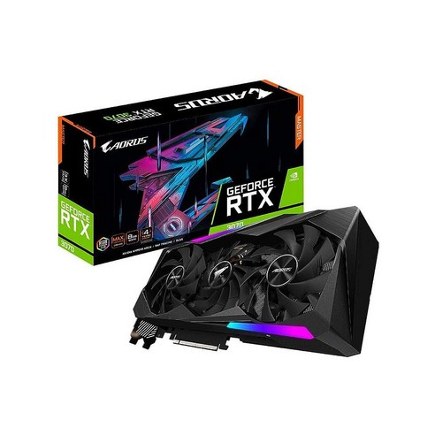 GIGABYTE AORUS GeForce RTX 3070 마스터 8G 그래픽 카드 3X WINDFORCE 팬 8GB 256비트 GDDR6 GV-N3070AORUS M-8GD 비디오