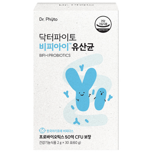[닥터파이토] 비피아이 키즈 유산균 GMP 인증, 3박스, 30회분
