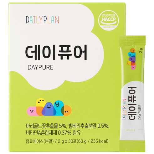 데일리플랜 데이퓨어, 60g, 6개