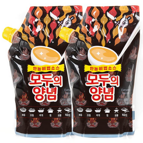 모두의 양념 제육볶음양념 닭갈비 쭈꾸미 오징어 가능 만능양념장 500g 3개, 500g, 5개