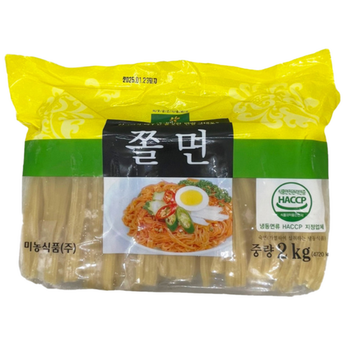 미농 쫄면 사리 2kg (아이스박스+냉매 포장) (하루배송 99%), 2kg, 1개