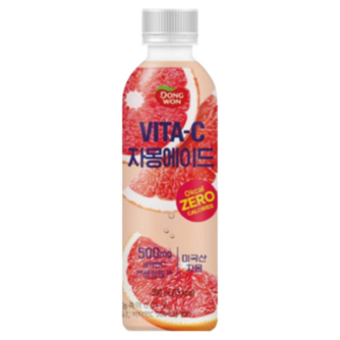 동원 비타-C 자몽에이드 제로 칼로리, 500ml, 24개입