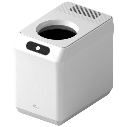 한일전기 대용량 음식물 처리기 5.5L 음식물 처리기 건조분쇄 올분리세척 대형 활성탄필터, 화이트, 듀얼맥스