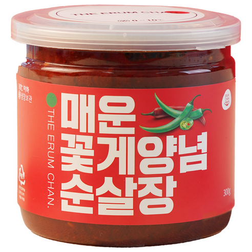[이룸찬] 순살 양념게장, 매운 순살 양념게장, 더 매운 순살 양념게장 300g 순살게장 양념순살장 꽃게무침 꽃게장