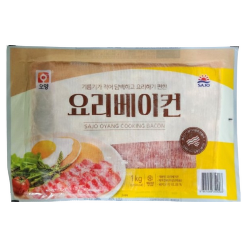 사조 오양 요리 베이컨 1k, 1kg, 2개