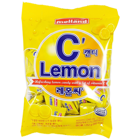 국제 멜랜드 레몬씨 캔디 252g (무료배송), 252g, 3개
