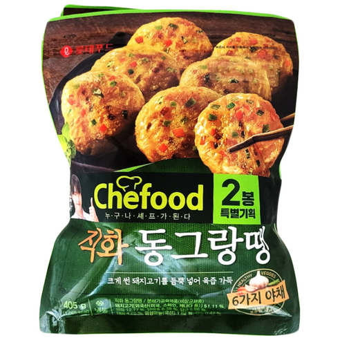 롯데 쉐푸드 직화 동그랑땡 405g /반찬 명절음식 제사음식 전 완자