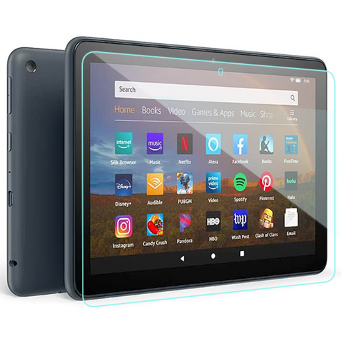 2020년 아마존 킨들 파이어 뉴 Fire HD8 10 액정 강화유리필름 전모델, 1개