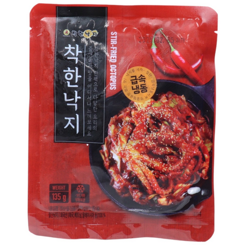 착한낙지 손질낙시 135g 6팩 양념소스 50g 6팩