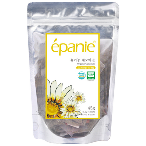 에빠니 유기농 허브티 캐모마일차 30티백 1.5g 삼각티백, 1.5g, 30개입, 1개