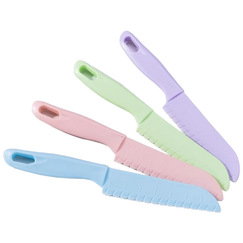 미즈코스 무독성 어린이 안전칼 유아 칼 아동 소꿉놀이 아동칼, 6개, 라이트블루