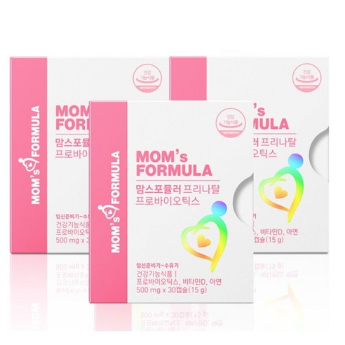 맘스포뮬러 프리나탈 프로바이오틱스 임산부 수유부 유산균, 3개, 30회분