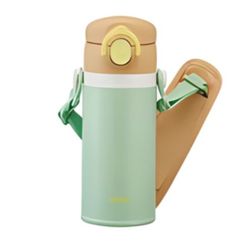 써모스 마이 디자인 보틀 스트랩 원터치 타입 시즌2 350ml JOI-351K, 써모스 JOI-351K-그린 GR