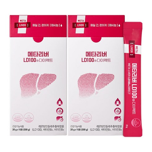 메타리버 LD100 레몬밤단델리온 액상 간건강 지방간영양제, 4개, 15회분