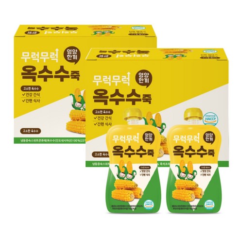 이유케어스 무럭무럭 죽, 옥수수, 14개, 100g