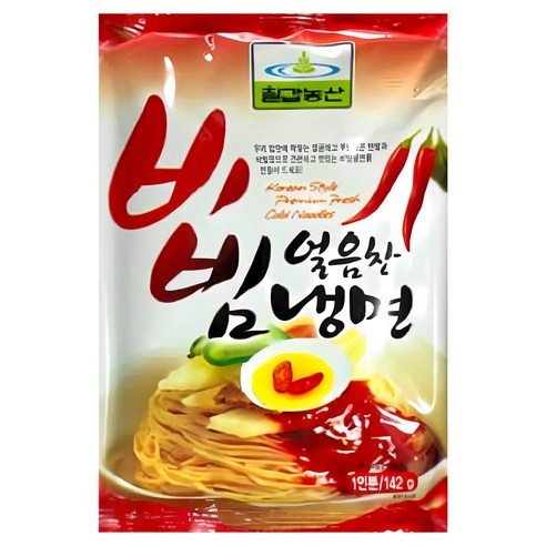 칠갑 얼음찬 비빔냉면 142g 4개, 142g, 4개