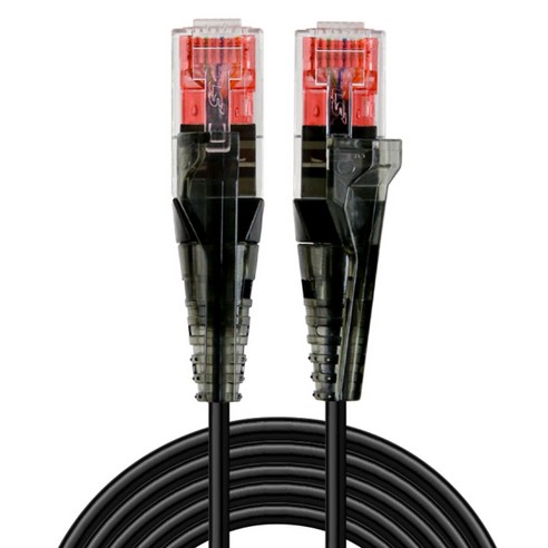LS전선 CAT.8 랜선 40Gbps 초고속 인터넷 랜케이블 슬림 2.8mm 50U 금도금 KC인증