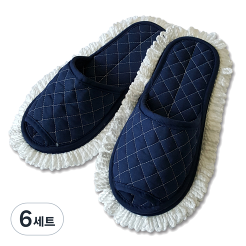 필굿리빙 크린 분리형 청소슬리퍼 좌우세트, 6세트