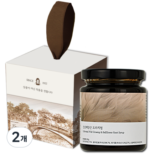 김영숙명인 산삼 약도라지청 프리미엄, 2개, 1개입, 250g