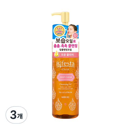 비페스타 클렌징오일 딥클리어 230ml, 3개
