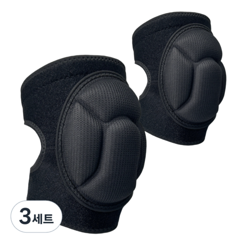 용맹두 업그레이드 훈련소 쿠션 패드 팔꿈치보호대, 3세트