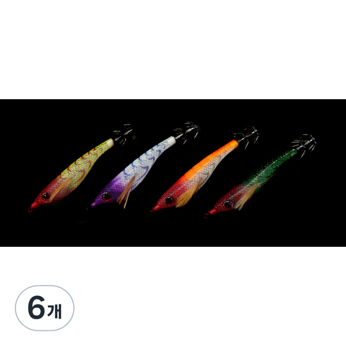 고잉 슬림슷테 야광 플로팅타입, 01 레드옐로우, 6개