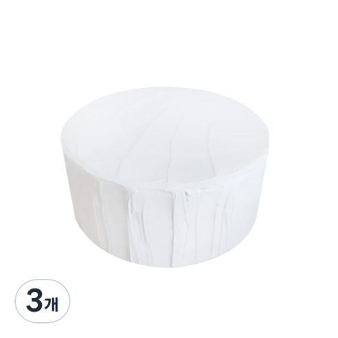 마블파티 클레이케익 모형케익, 3개, 화이트, 200g