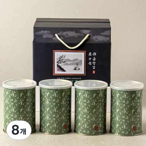 달빛바다수산 무조미 구운 곱창김 캔 45g, 8개
