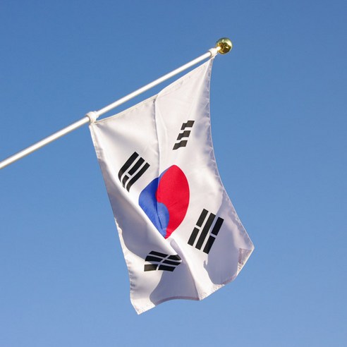 가자데코 회전깃대 태극기 세트(2단접이식-풀세트)YHP1200, 1개