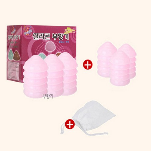 칠성산업 칠성 웰빙 실리콘 부항기 3세트 중 1세트 원터치부항기, C타입(중15개+소15개)