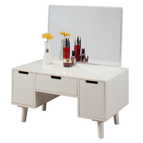 아이디얼리빙 헤라 화이트 좌식 3단 화장대