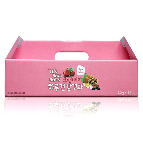 산과들에 브런치 오리지널 하루견과, 20g, 50개 견과류요거트 하루건강견과 요거트크랜베리, 25개