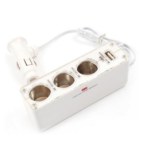 VIP USB제키3구 소켓-싱글USB시거잭 충전기, 싱글USB, 화이트