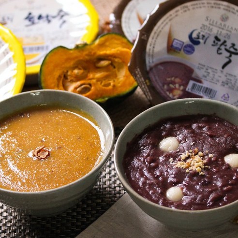 [프레시멘토] 전통식품인증 간편하게 먹는 팥죽 호박죽, 1개, 팥죽 235g, 235g
