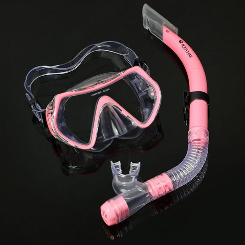 아쿠아맥스 스노쿨링 세트, 라이트핑크