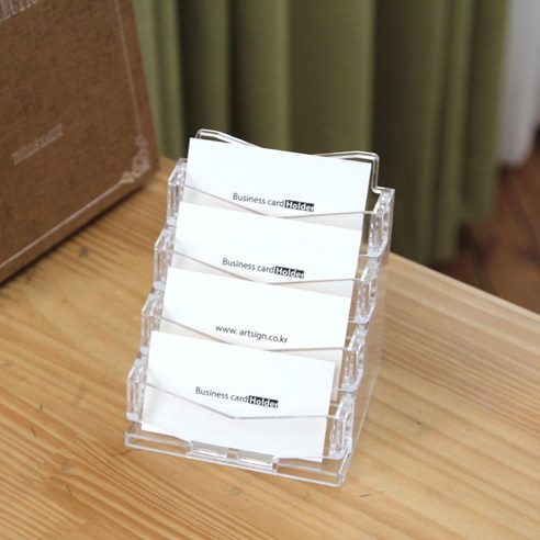 팝오피스 명함꽂이 명함보관함 카드꽂이 쿠폰꽂이 카드홀더, 1개입
