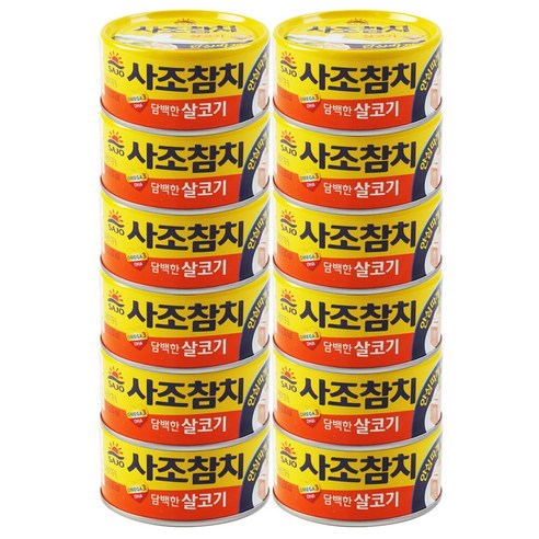 사조 살코기 참치 100g 12캔, 12개