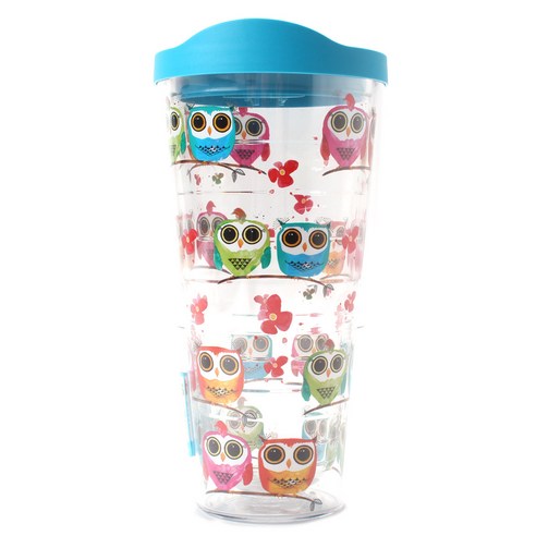 터비스 킵 드링크 핫 & 콜드 텀블러, Owls, 710ml